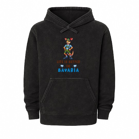 Bavarian Kangaroo Mineral Wash Hoodies
