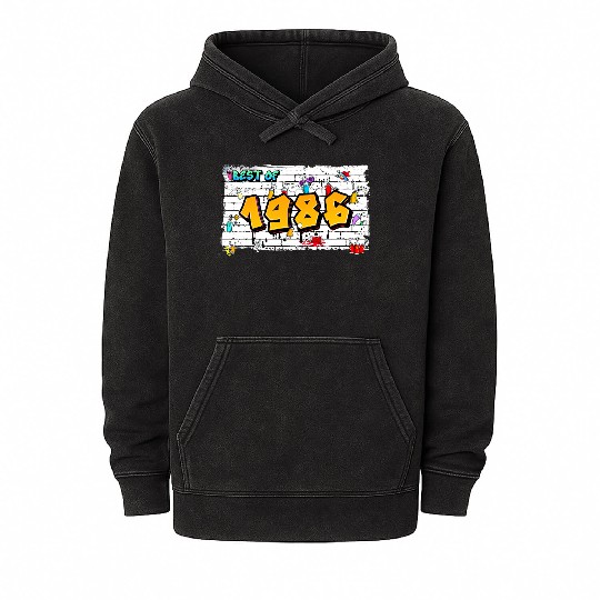 Best of 1986 Graffiti – 39 Years of Urban Attitude Mineral Wash Hoodies