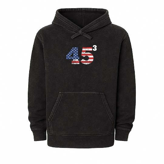 Trump 2028 45³ President Trump '28 45 Cubed45³ swe Mineral Wash Hoodies
