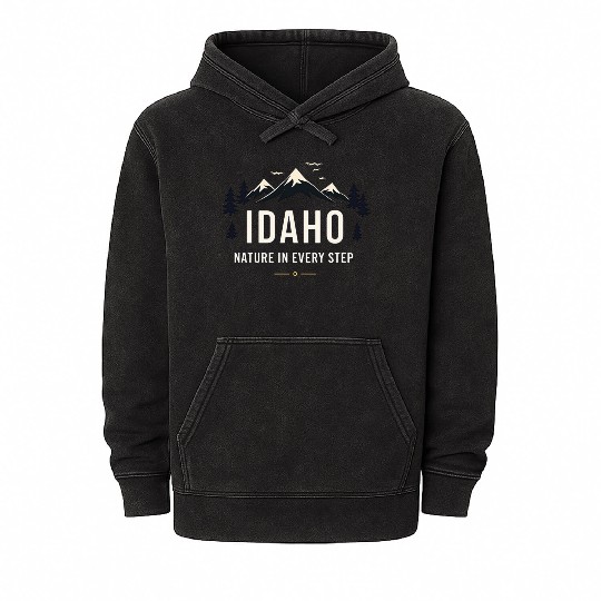 Idaho Nature In Every Step (2) Mineral Wash Hoodies