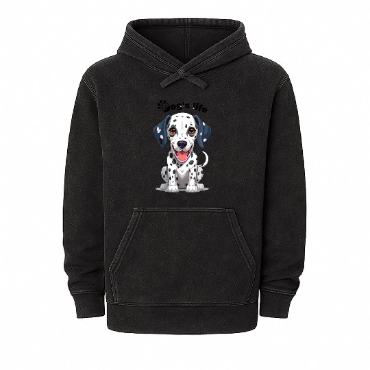 Dalmatian Fan Club – Unique Design Mineral Wash Hoodies