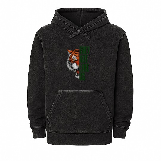They Not Like Us – Tiger Graphic Mineral Wash Hoodies