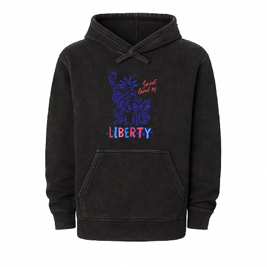 sweet land of liberty Mineral Wash Hoodies