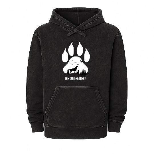 The Dogfather T-Shir Mineral Wash Hoodies
