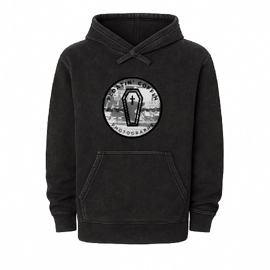 BlacknWhite Coffin Homeless Street Famiy Give Back Mineral Wash Hoodies