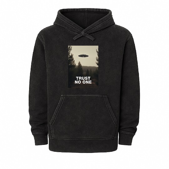Trust No One/The X-Files poster, S01E24 1994 Mineral Wash Hoodies