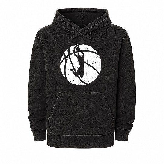 Basketball Player Mineral Wash Hoodies
