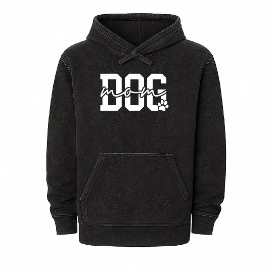 Dog Mom Cool Dog Moms Club Mineral Wash Hoodies