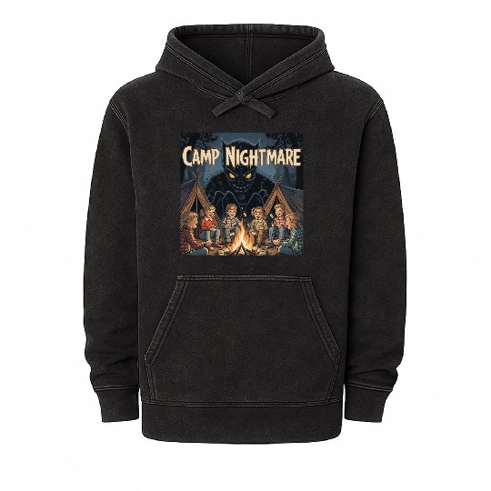 Horror Steven Rhodes, Camp Nightmare Mineral Wash Hoodies