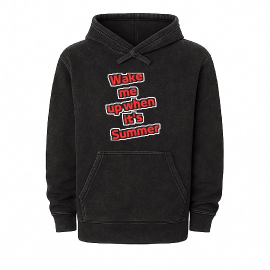 Wake me up when it's summer Mineral Wash Hoodies