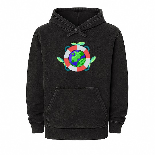 love the green earth Mineral Wash Hoodies