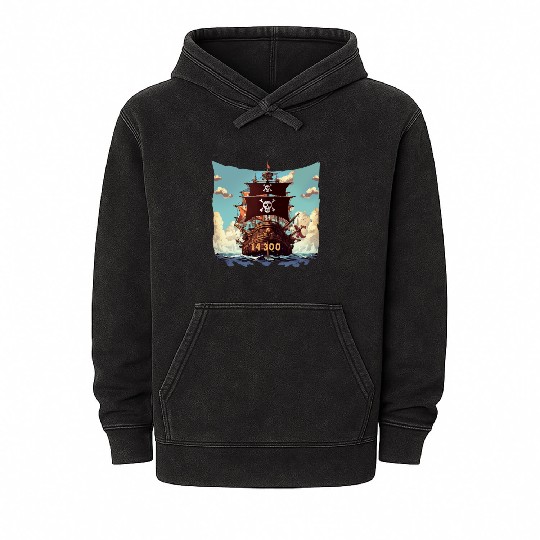 14.300 Maritime Net Ham Radio Mineral Wash Hoodies
