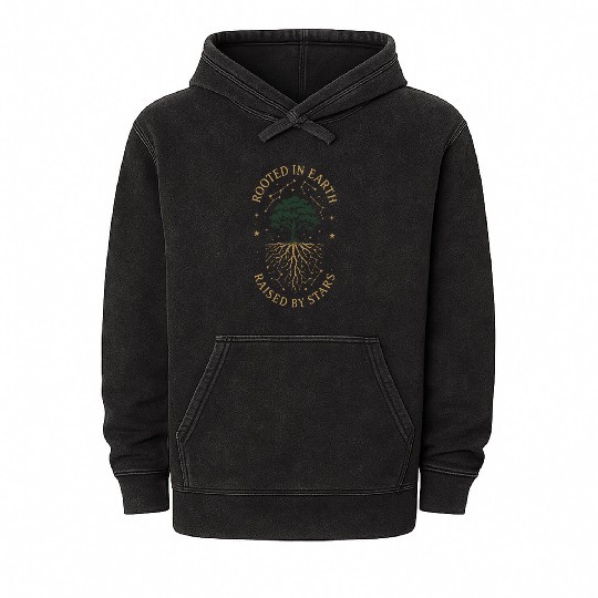 Pagan Pride Wiccan Lifestyle Earth Magic Witch Mineral Wash Hoodies