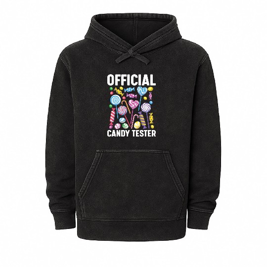 Official Candy Tester Lollipop Sweets 01 Mineral Wash Hoodies