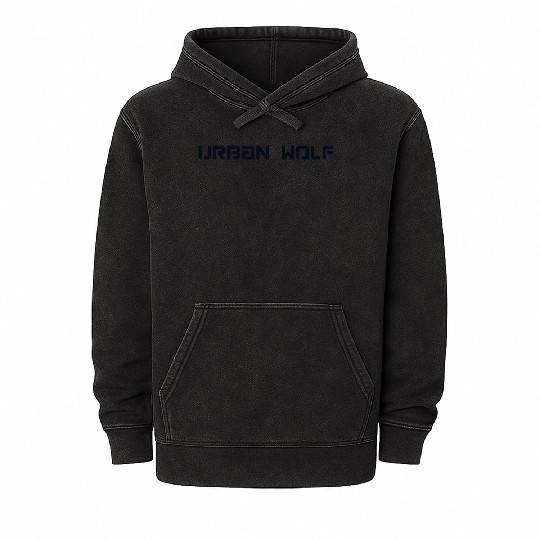 Urban Wolf – The Spirit of the Concrete Jungle Mineral Wash Hoodies