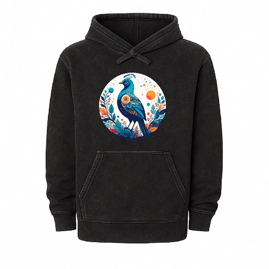 Royal Peacock Mineral Wash Hoodies