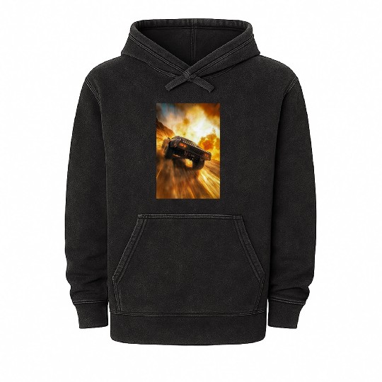 Muscle Car in Firestorm Drift Mineral Wash Hoodies