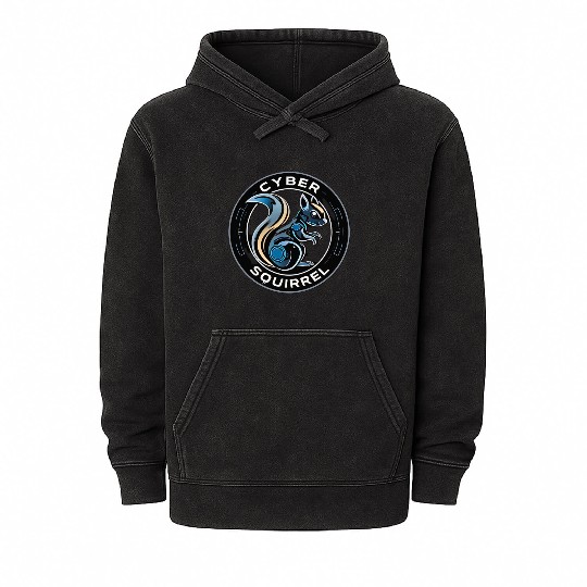 Cyber Squirrel - Cyber Mineral Wash Hoodies