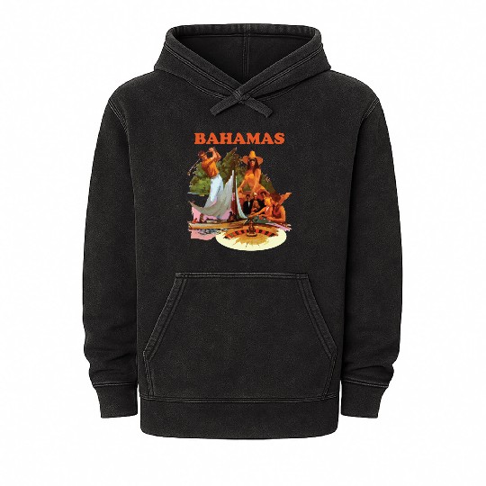Bahamas, Collage Mineral Wash Hoodies