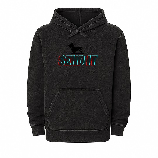Send It Street Racing Mineral Wash Hoodies