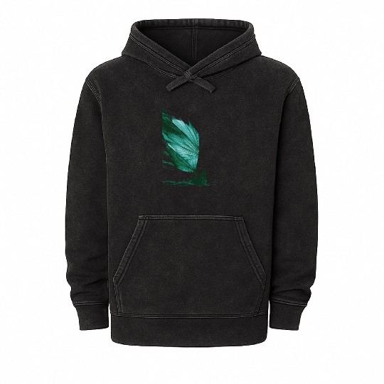 Tropical Leaf Sailing Art Mineral Wash Hoodies