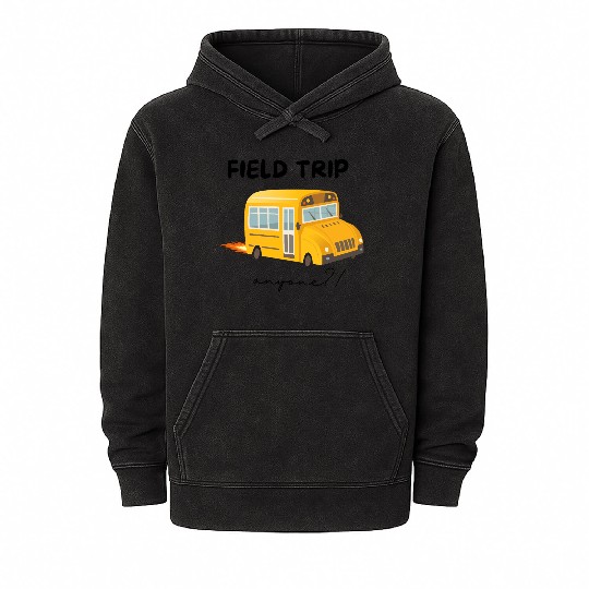 Field Trip Anyone Mineral Wash Hoodies, Teacher Mineral Wash Hoodies, Gift for Tea