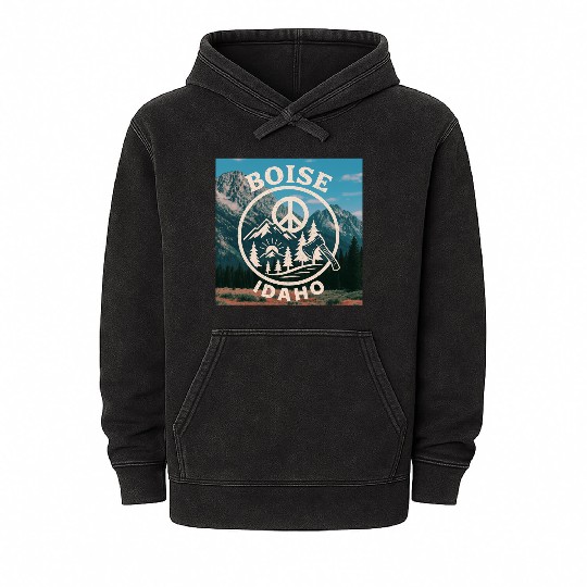 Boise, Idaho (B) Mineral Wash Hoodies