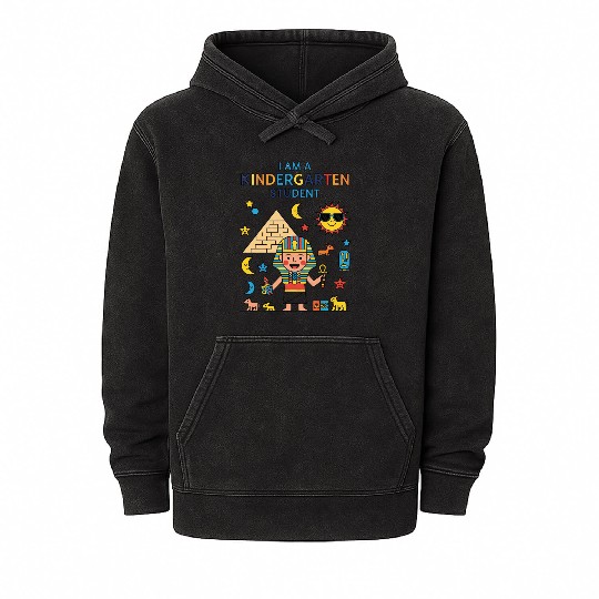 I am  Kindergarten Student  Mineral Wash Hoodies