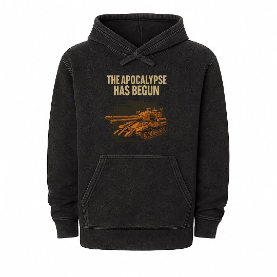 The Apocalypse Has Begun – Armored Titan Mineral Wash Hoodies