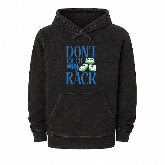 Mahjong Gamer Gambling Mah Jongg Outfit Mineral Wash Hoodies