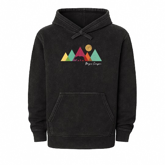 Bryce Canyon National Park Colorful Bear Mountains Mineral Wash Hoodies