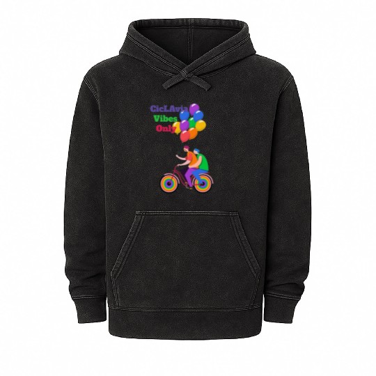 Los Angeles Open Streets Cycling Mineral Wash Hoodies