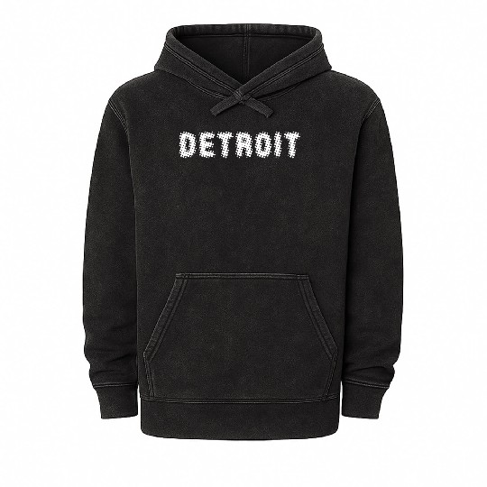 Detroit Michigan Mineral Wash Hoodies