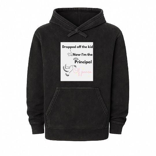 Peaceful Dove with Empowering Message Mineral Wash Hoodies