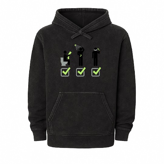 Shit Shower Shave Mineral Wash Hoodies