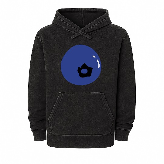 blueberry fruit Mineral Wash Hoodies