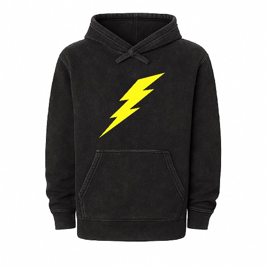 Lightning Bolt Mineral Wash Hoodies