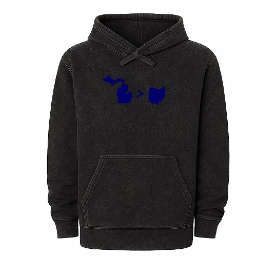 Funny Michigan Greater Than Ohio Mineral Wash Hoodies