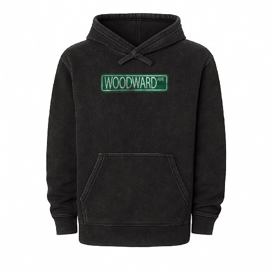 Woodward Avenue Detroit M1 Mineral Wash Hoodies
