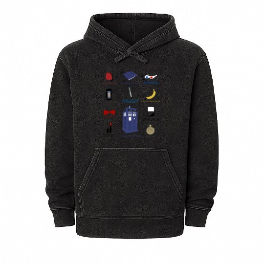 Doctor Who Items Mineral Wash Hoodies