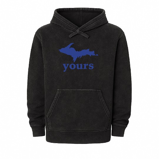 Up Your Vector Funny Upper Peninsula Mineral Wash Hoodies