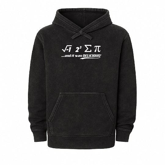 PI-IT WAS DELICIOUS Mineral Wash Hoodies