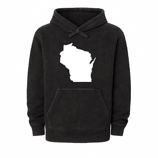 Coloring Book Wisconsin Mineral Wash Hoodies