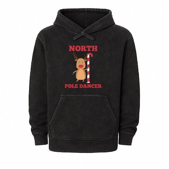 North Pole Dancer Mineral Wash Hoodies