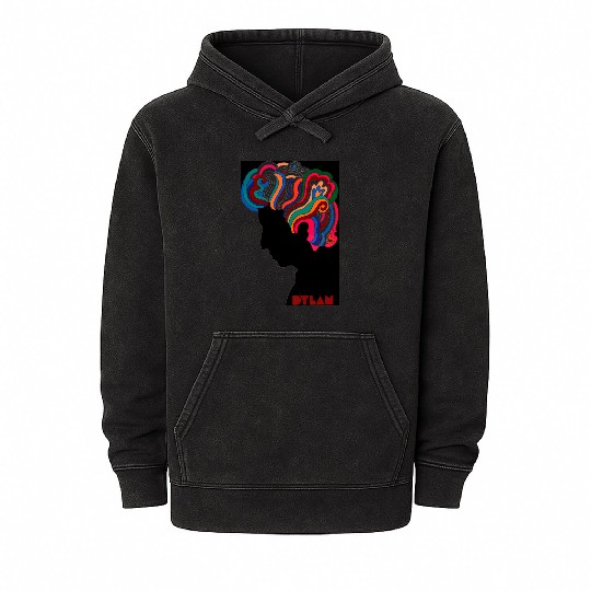 Bob Dylan icon Mineral Wash Hoodies