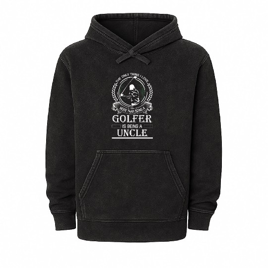 Golfer Uncle Mineral Wash Hoodies