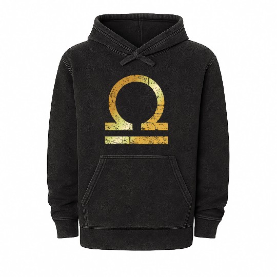 Zodiac Sign Libra – The Sign of Libra Mineral Wash Hoodies