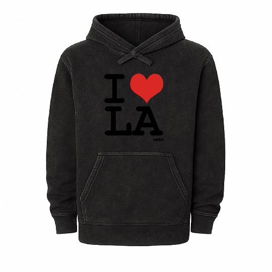 I love LA - Los Angeles Mineral Wash Hoodies
