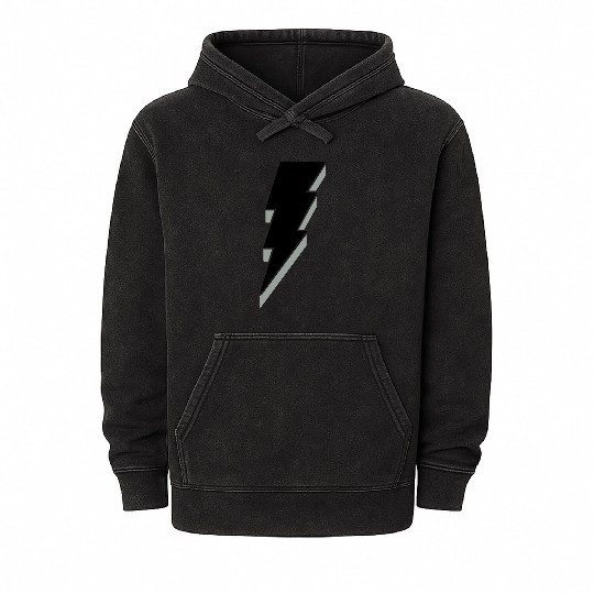 Lightning Bolt - 3D Mineral Wash Hoodies