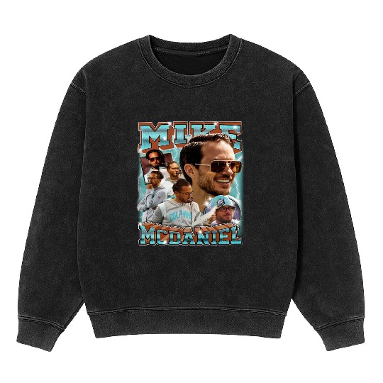 Vintage Mike McDaniel Miami Football Mineral Wash Sweatshirts, Mike McDaniel Vintage 90s Bootleg , Football 90s Vintage Gift